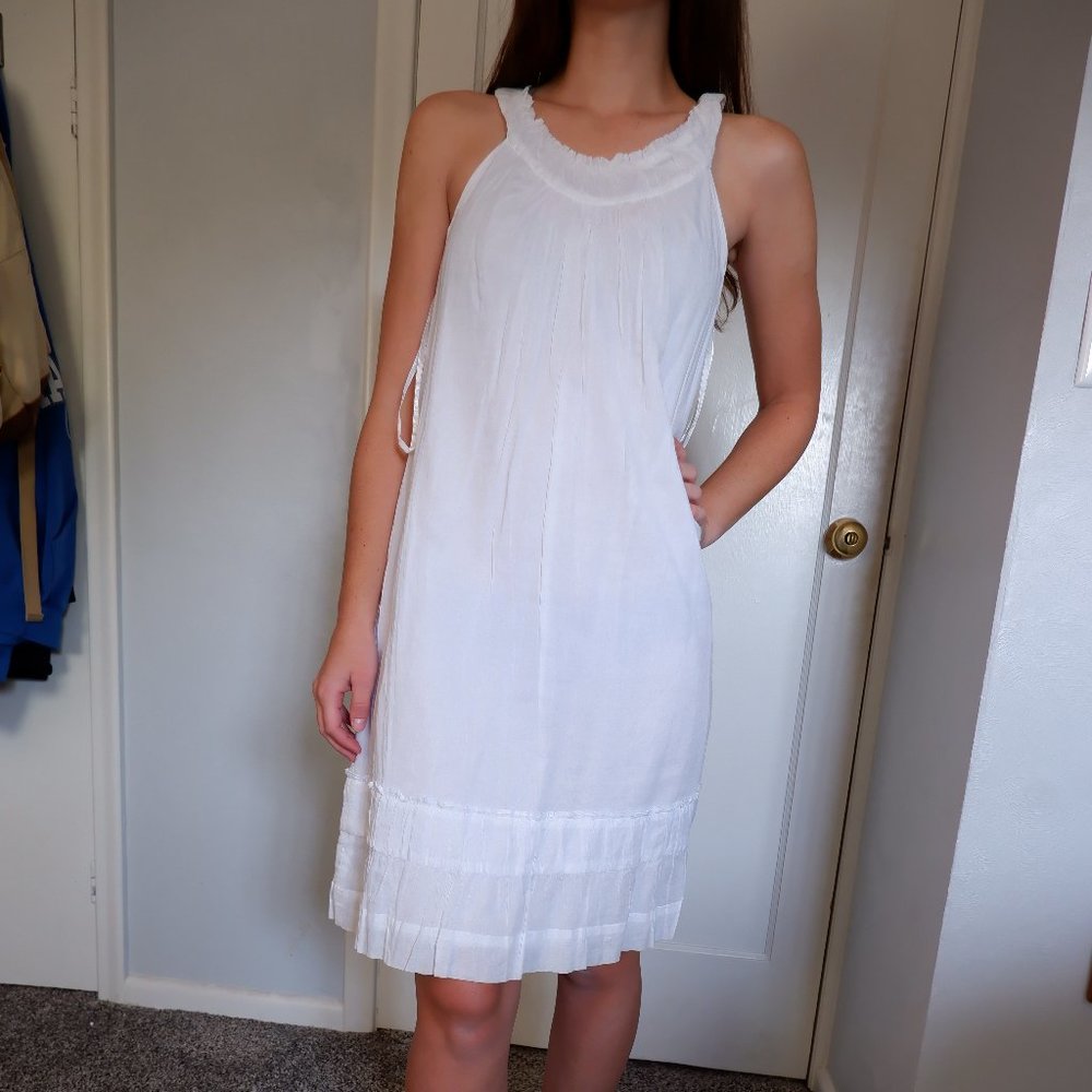 Flowy white dress
